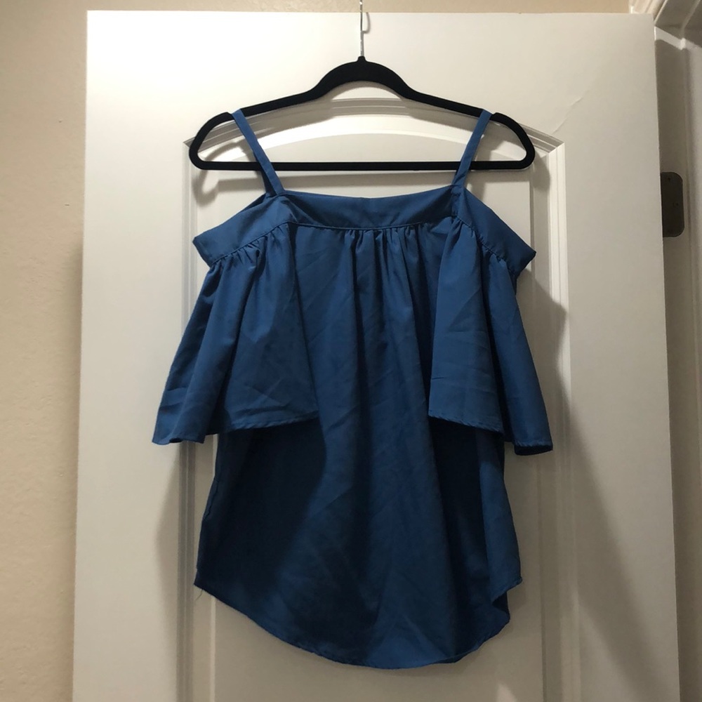 Off shoulder top with bell sleeves